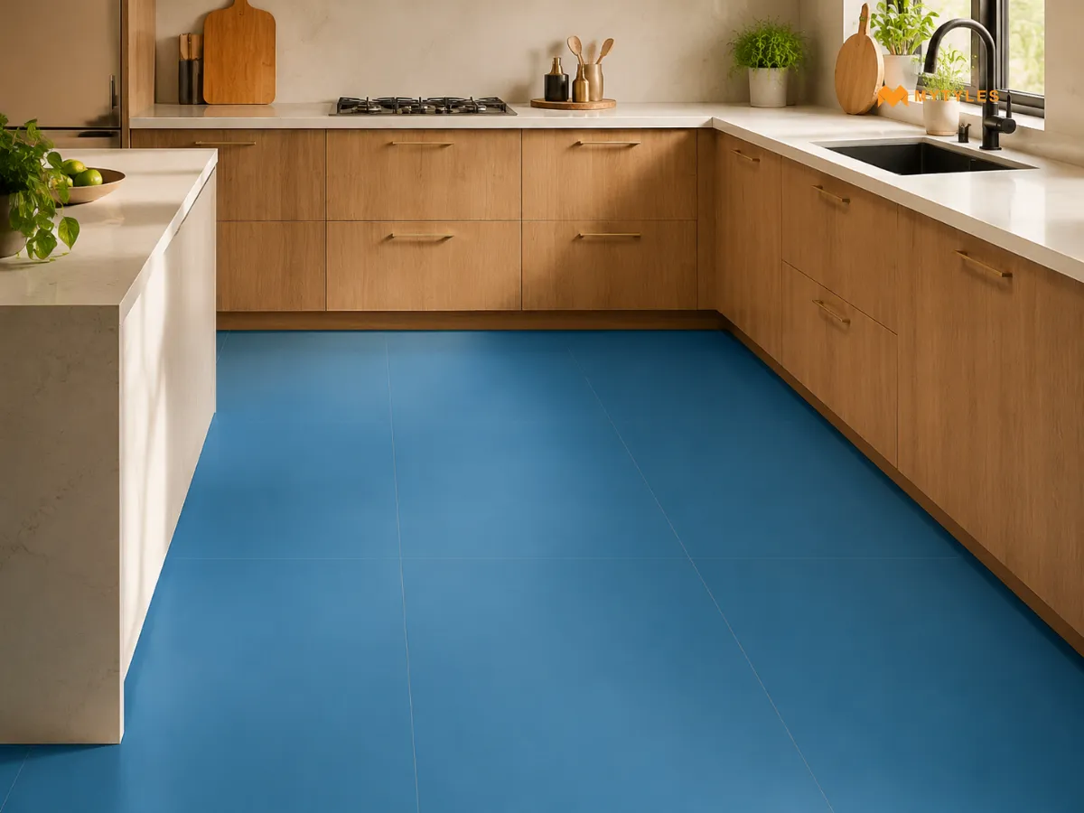 Full Body Vitrified Tile in Kitchen Floor